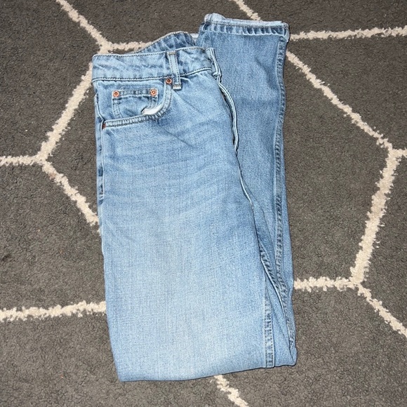 Topshop Denim - TopShop Moto Straight Light Wash Blue Jeans Size 28